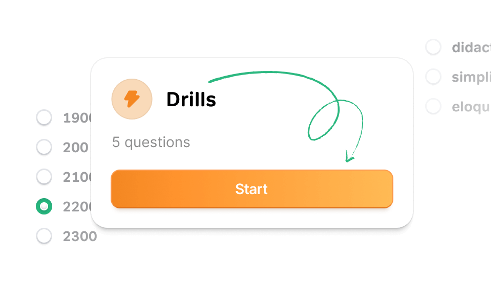 Drill questions to consolidate your knowledge on new topics