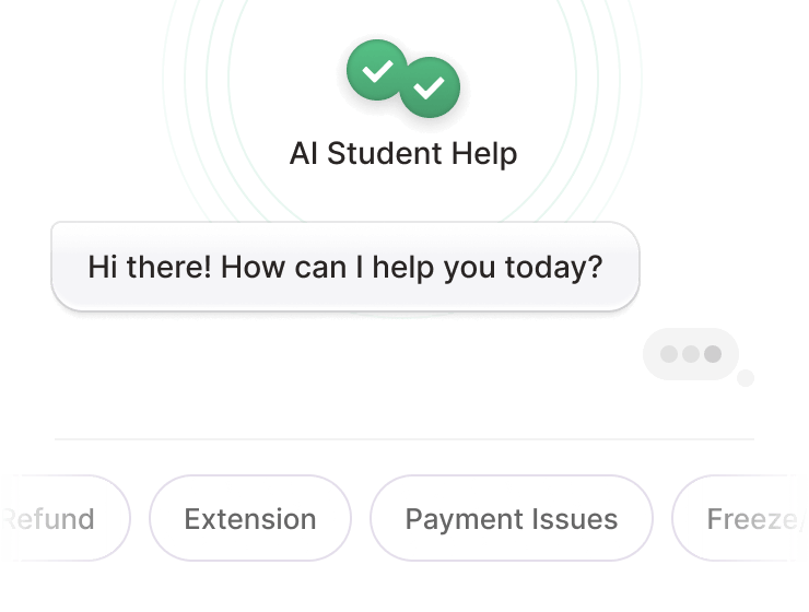 Quick AI help, and help from a real human when you really need it